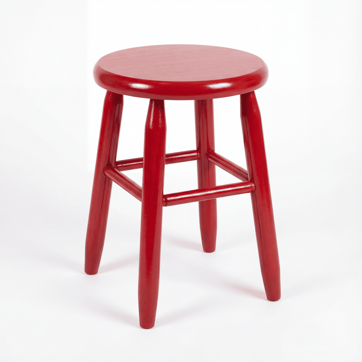 PROLAST red wooden boxing ring corner stool, the second stool of the pair on its own
