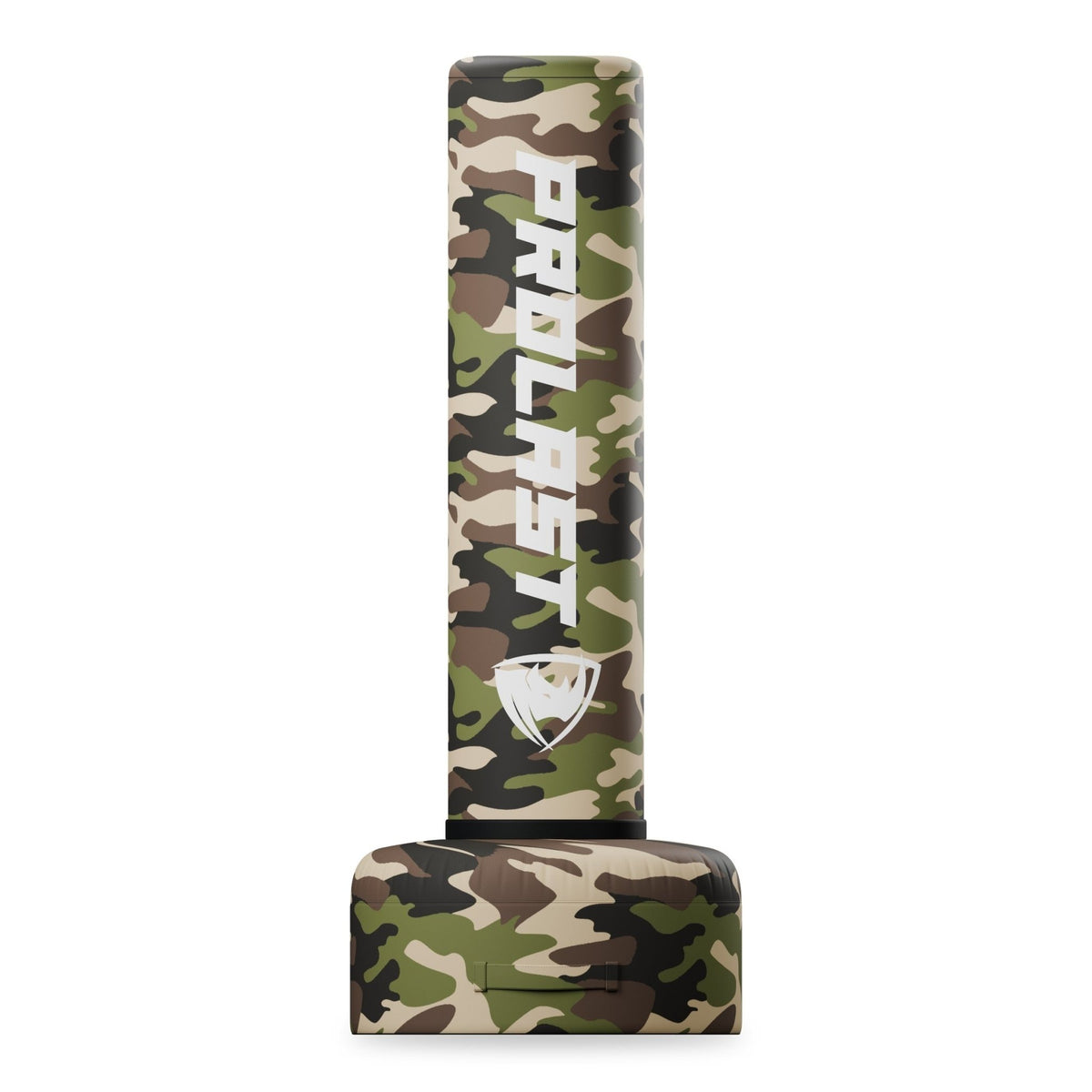 PROLAST 5 ft freestanding punching bag in camo, front view