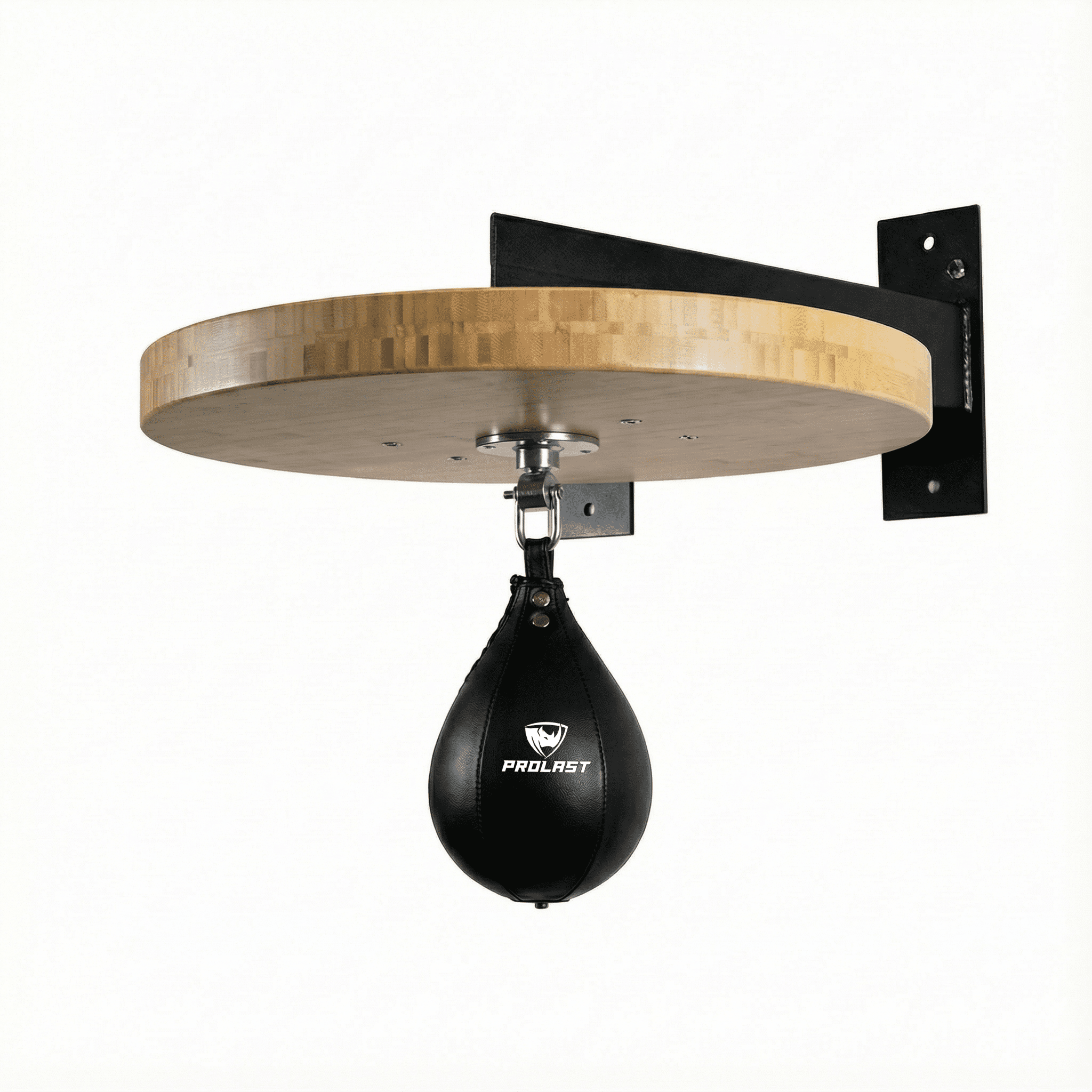 Deluxe Speedball platformset incl. draaiknoplager zwart en rundleer bokslamp med. bruin/boksapparaat voor wandmontage BCA-38 Deluxe Speedball platformset incl. draaiknoplager zwart en rundleer bokslamp med. bruin/boksapparaat voor wandmontage BCA-38