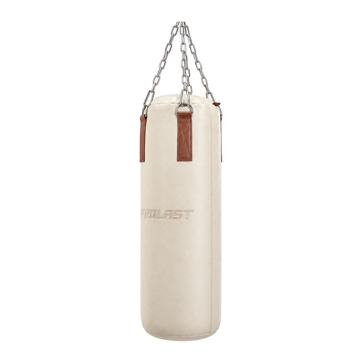 PROLAST Retro Cream / Brown Leather Heavy Bag, seen from the side