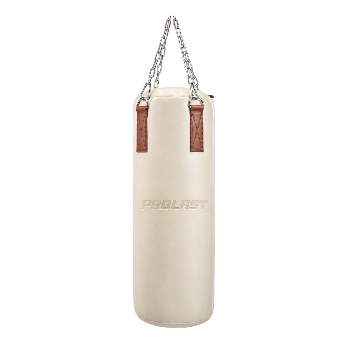 PROLAST Retro Cream / Brown Leather Heavy Bag, front