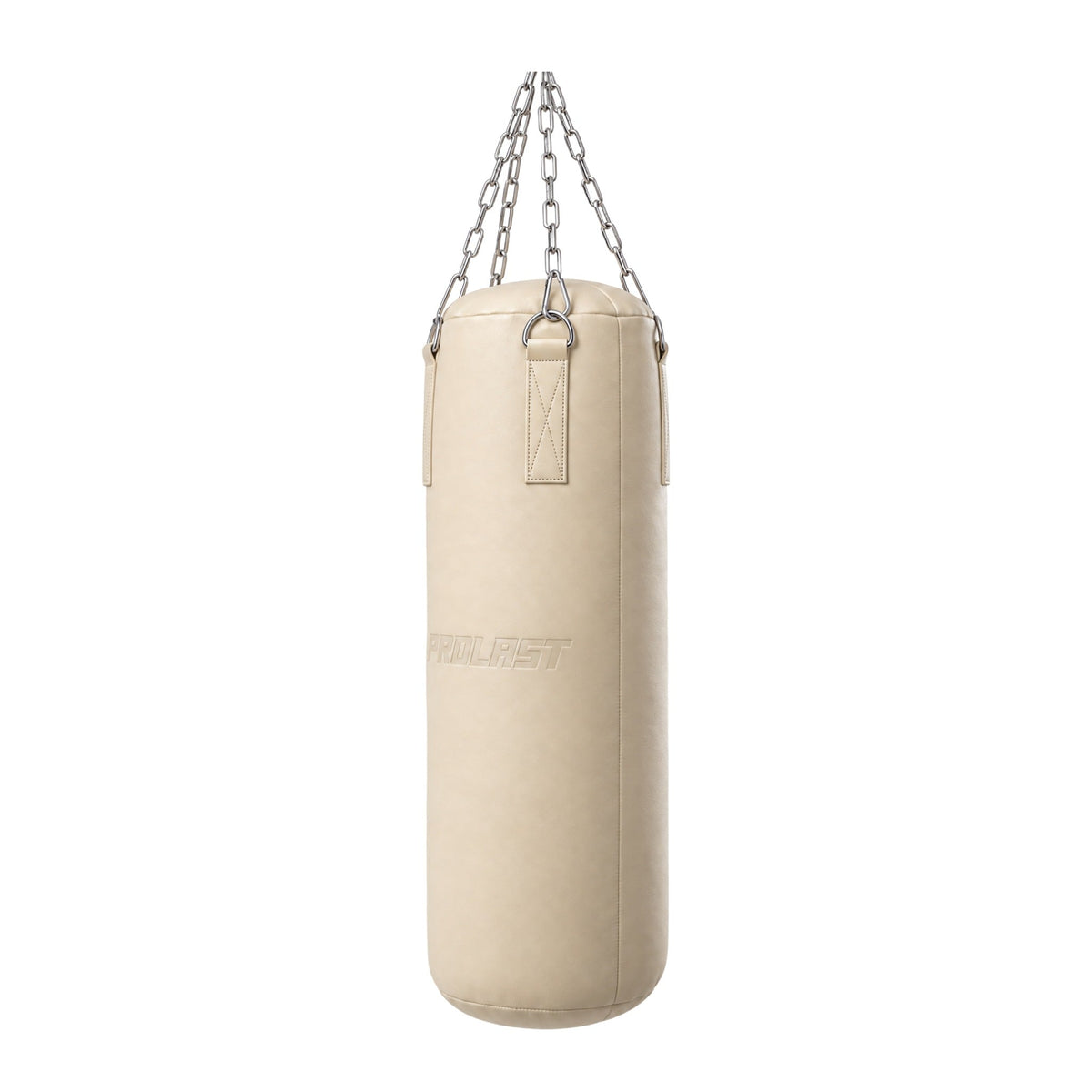 PROLAST Retro Solid Cream Leather Heavy Bag, seen from the side