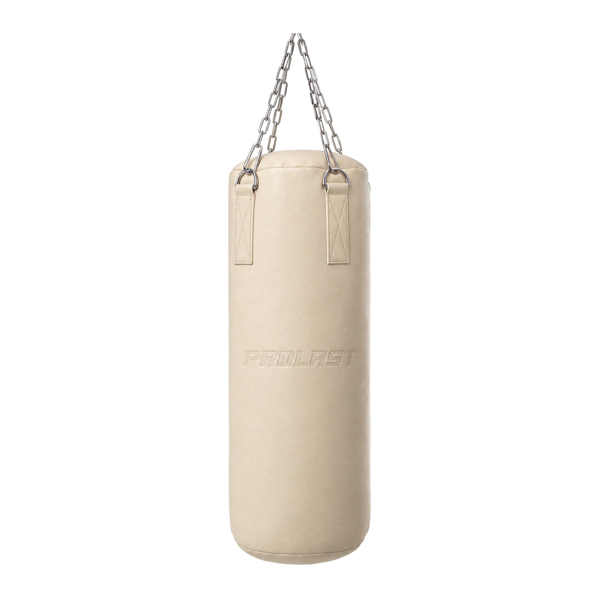 PROLAST Retro Solid Cream Leather Heavy Bag, front