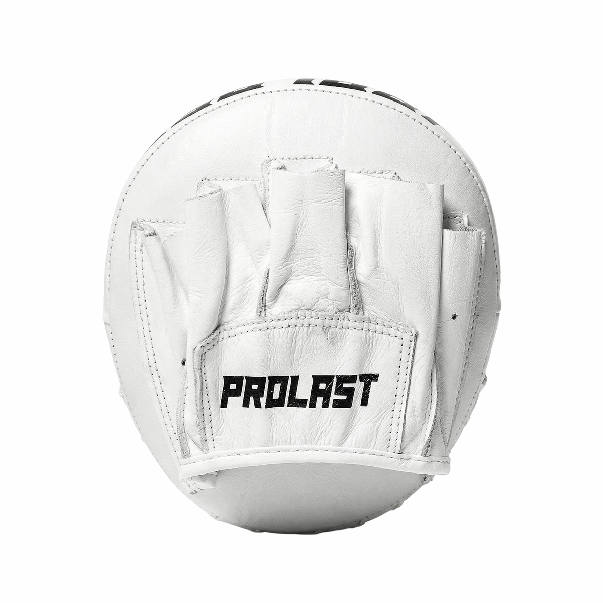 PROLAST speed mitts in white, single mitt from the hand side with finger pocket and black PROLAST label
