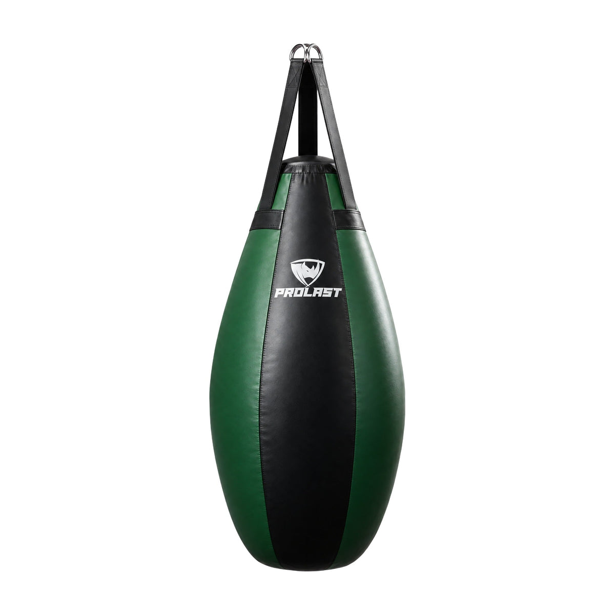PROLAST black and green teardrop heavy bag, front