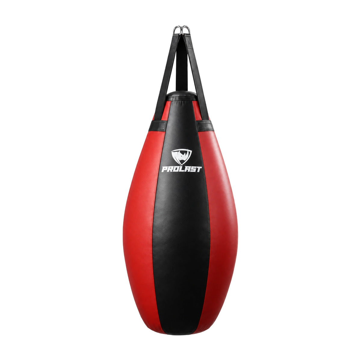 PROLAST black and red teardrop heavy bag, front