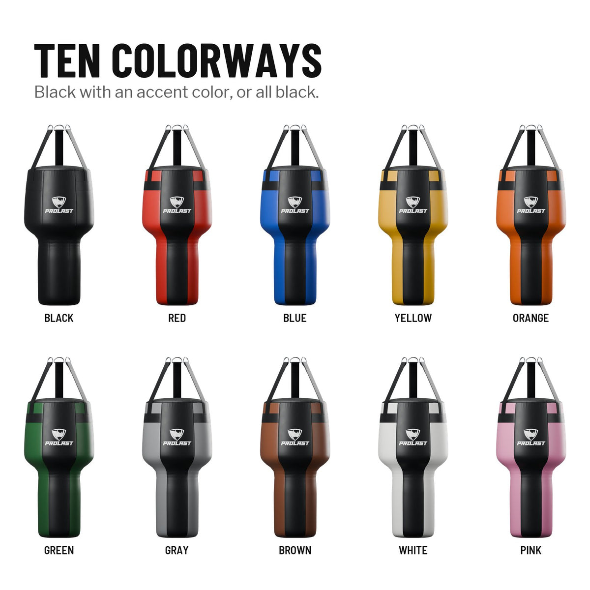 PROLAST angle bags in ten colorways