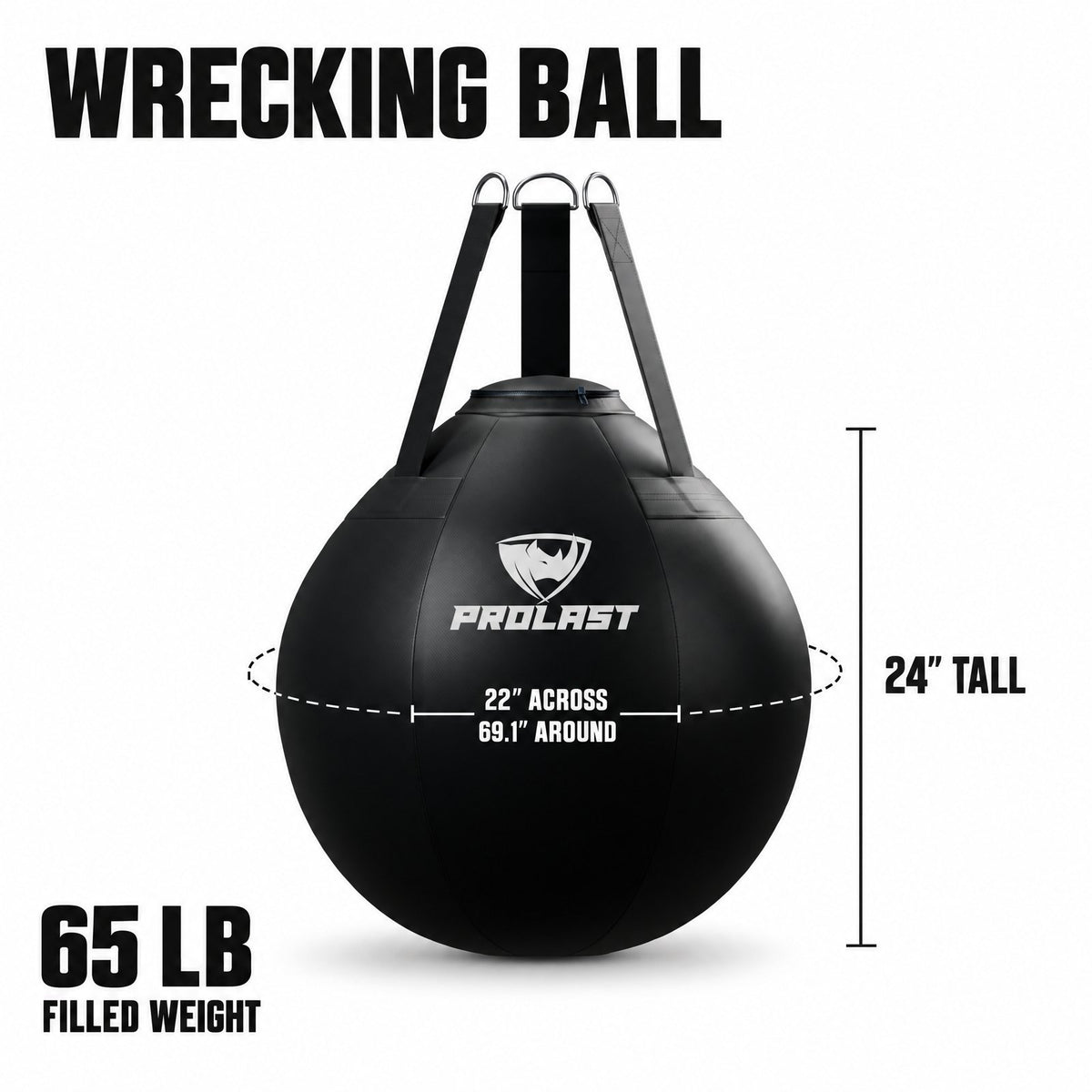 PROLAST wrecking ball dimensions