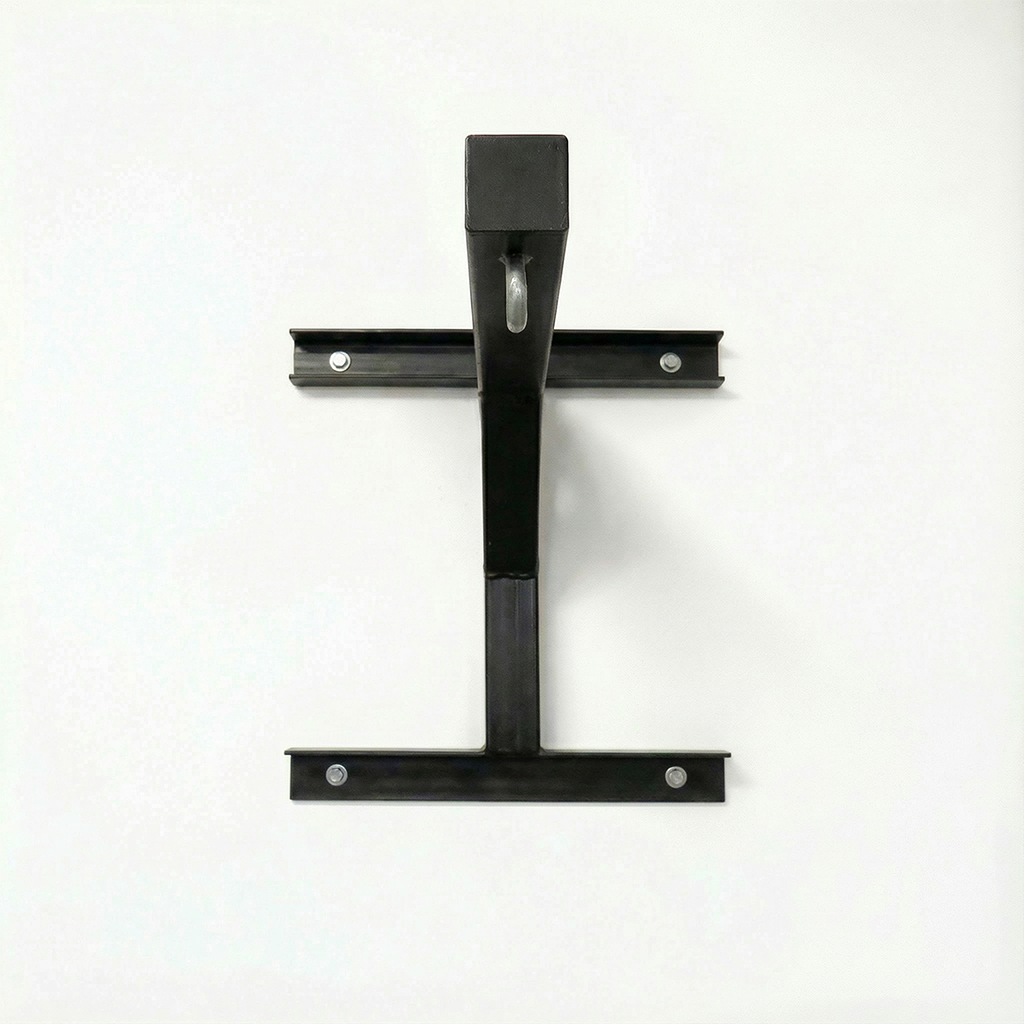 PROLAST heavy bag wall mount: the black steel arm on its wall plate, side view