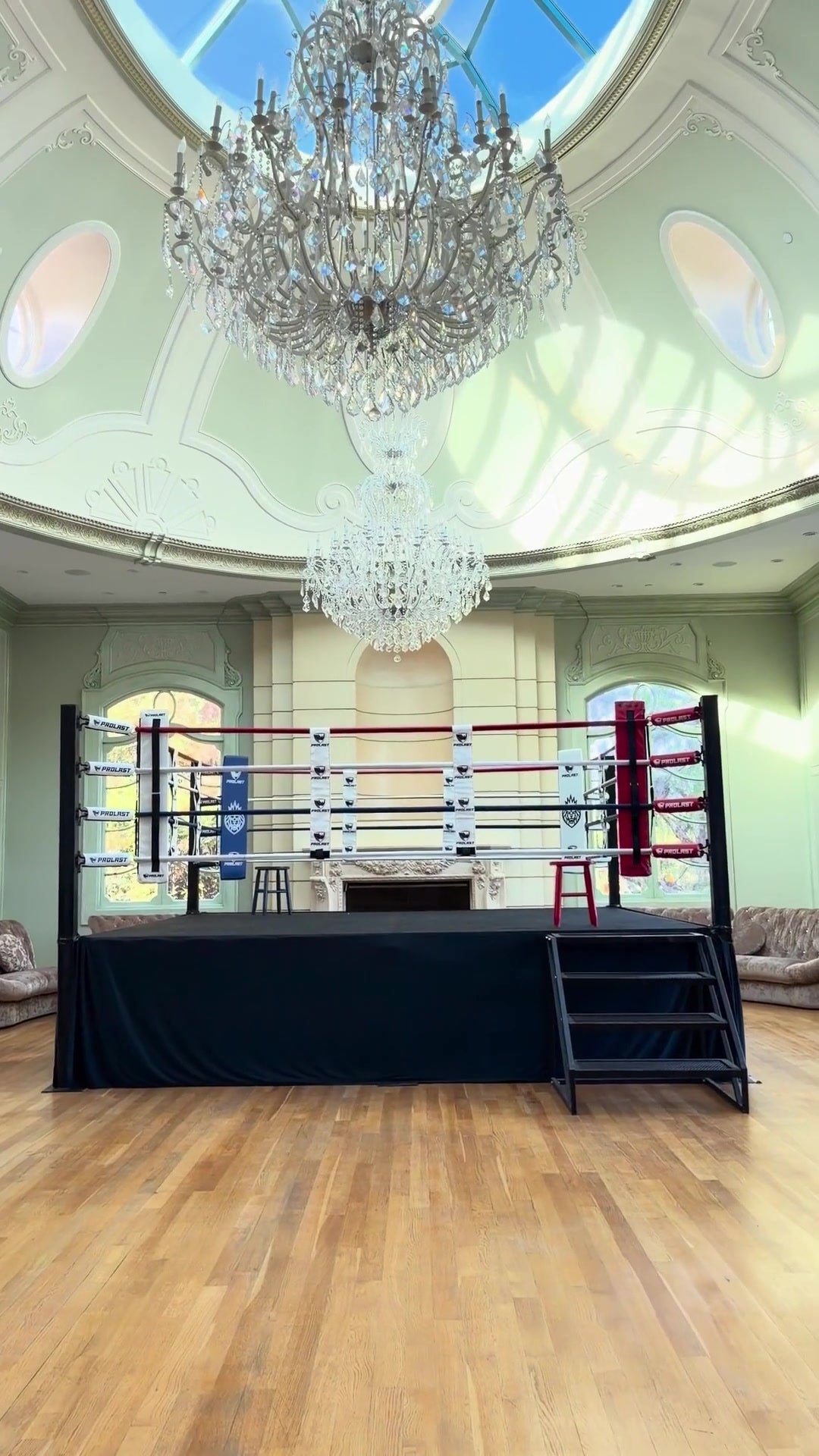 PROLAST boxing rings installed at events, in stores, studios and outdoors