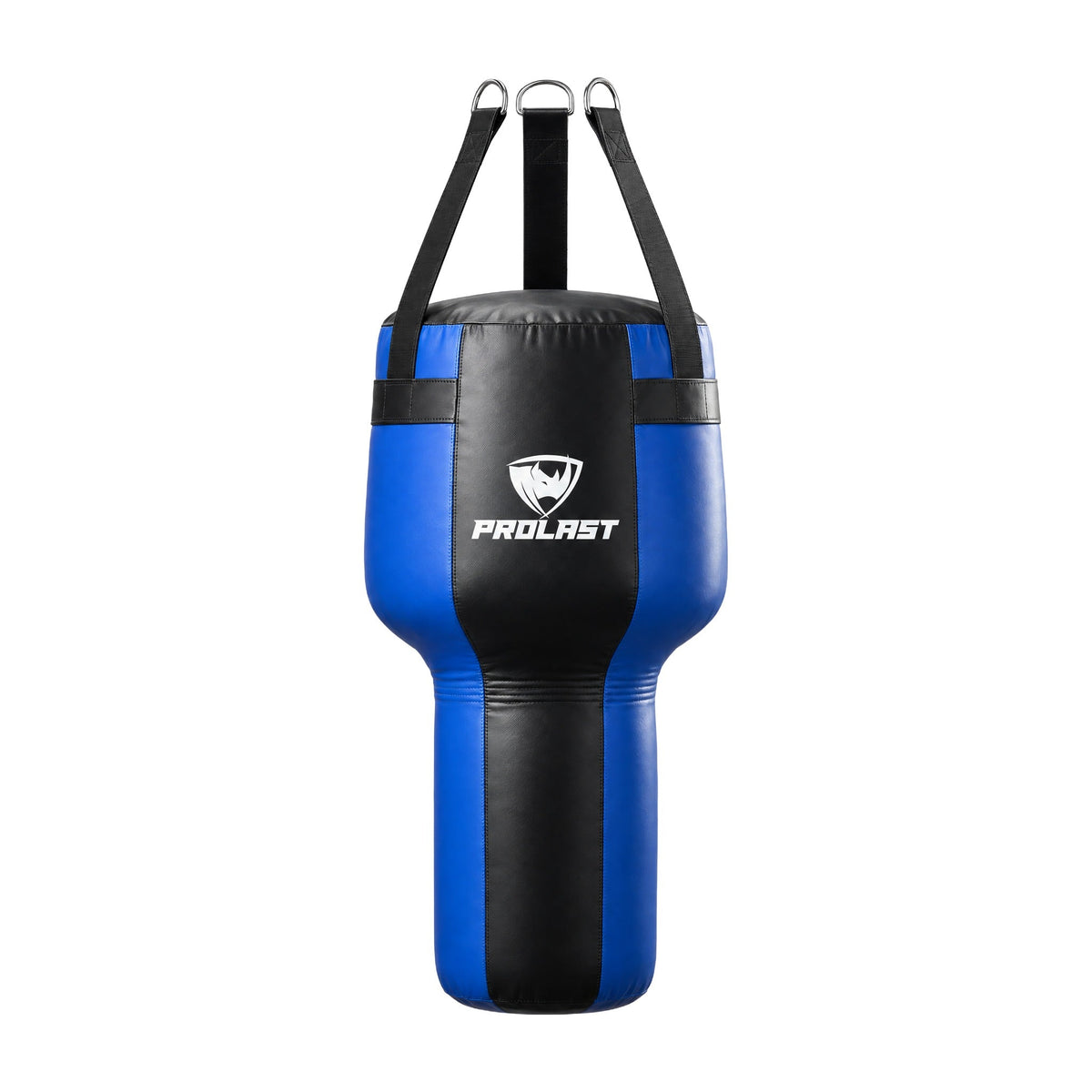 PROLAST black and blue angle heavy bag, front