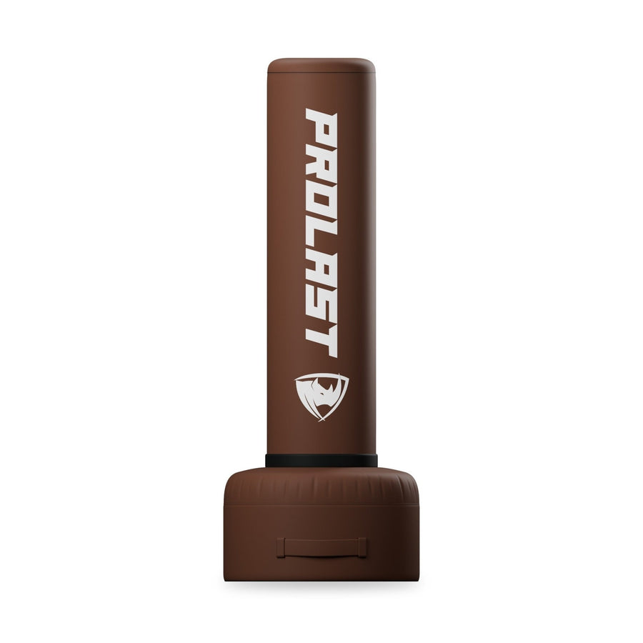 PROLAST 4 ft freestanding punching bag in brown, front view