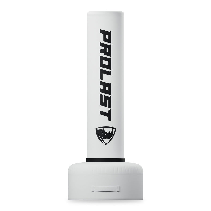 PROLAST 5 ft freestanding punching bag in white, front view