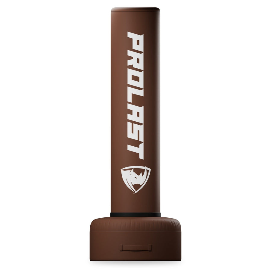 PROLAST 6 ft freestanding punching bag in brown, front view