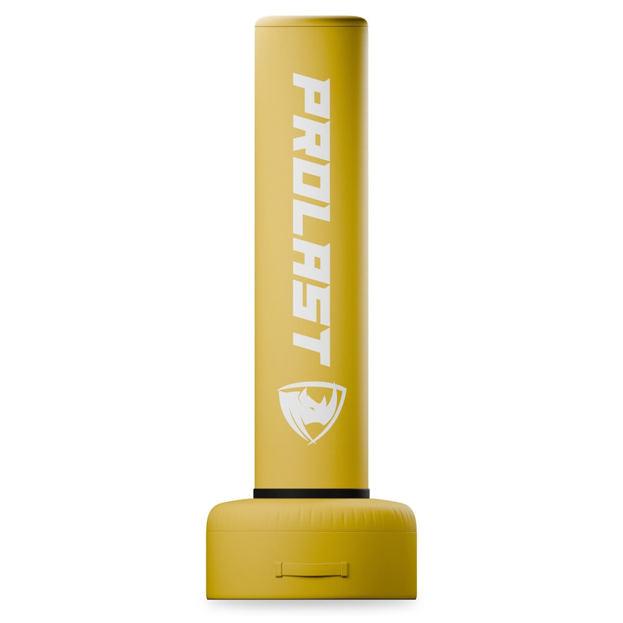 PROLAST 6 ft freestanding punching bag in yellow, front view