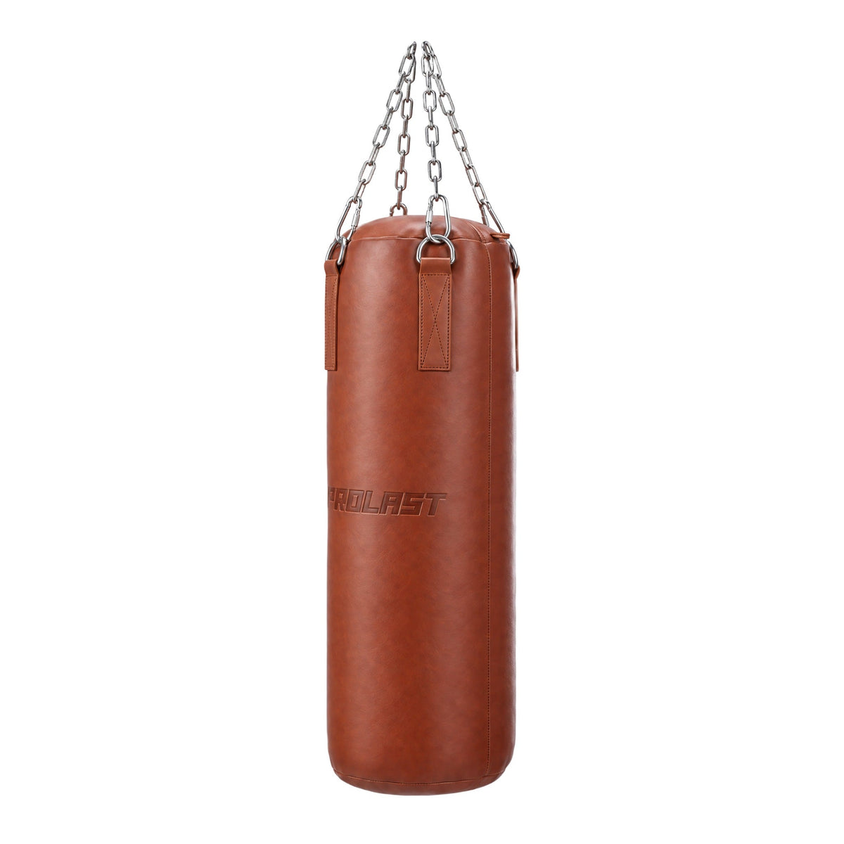 PROLAST Retro Brown Leather Heavy Bag, seen from the side
