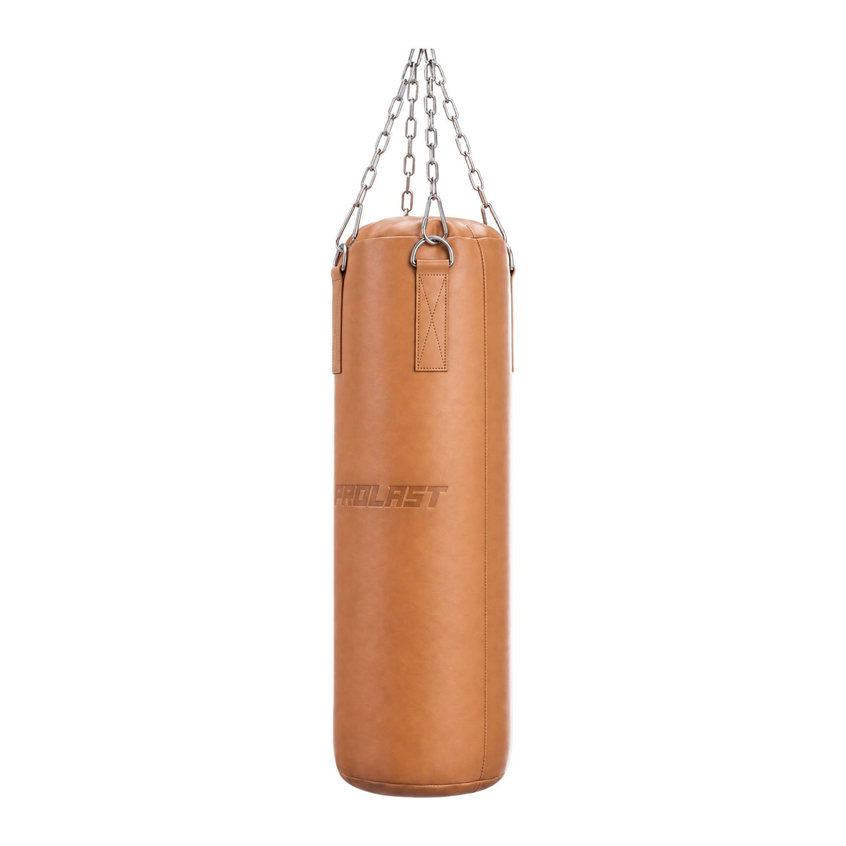 PROLAST Retro Tan Leather Heavy Bag, seen from the side