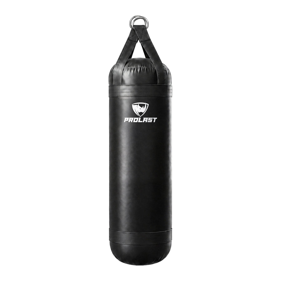 PROLAST 4 ft 80 lb stock heavy bag, black, front view with the PROLAST logo