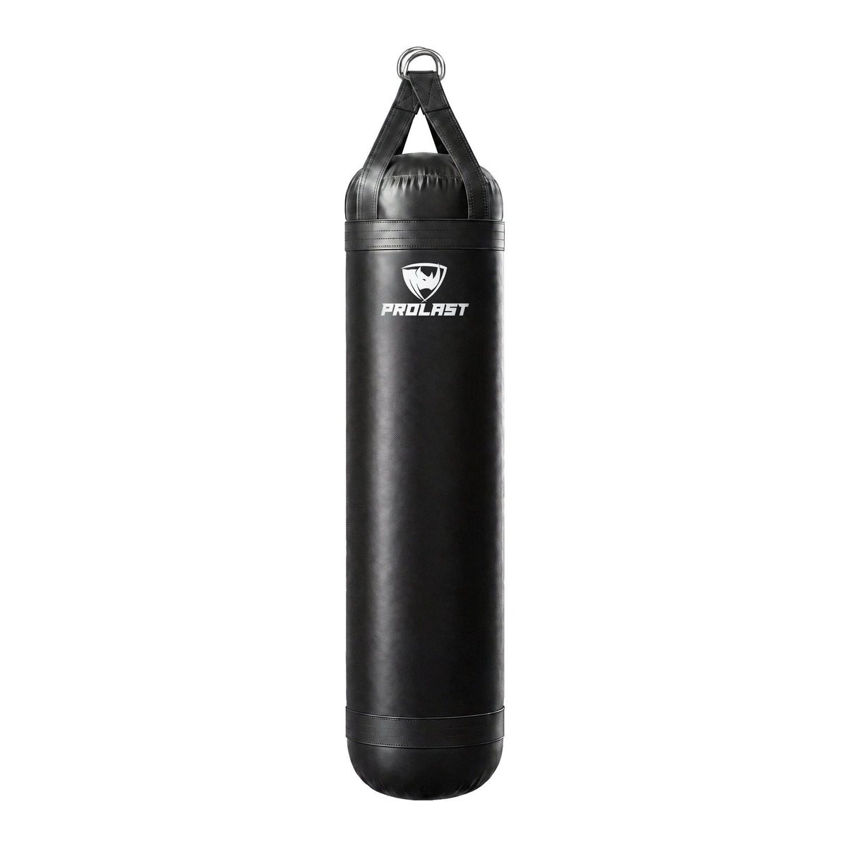 PROLAST 5 ft 100 lb stock heavy bag, black, front view with the PROLAST logo