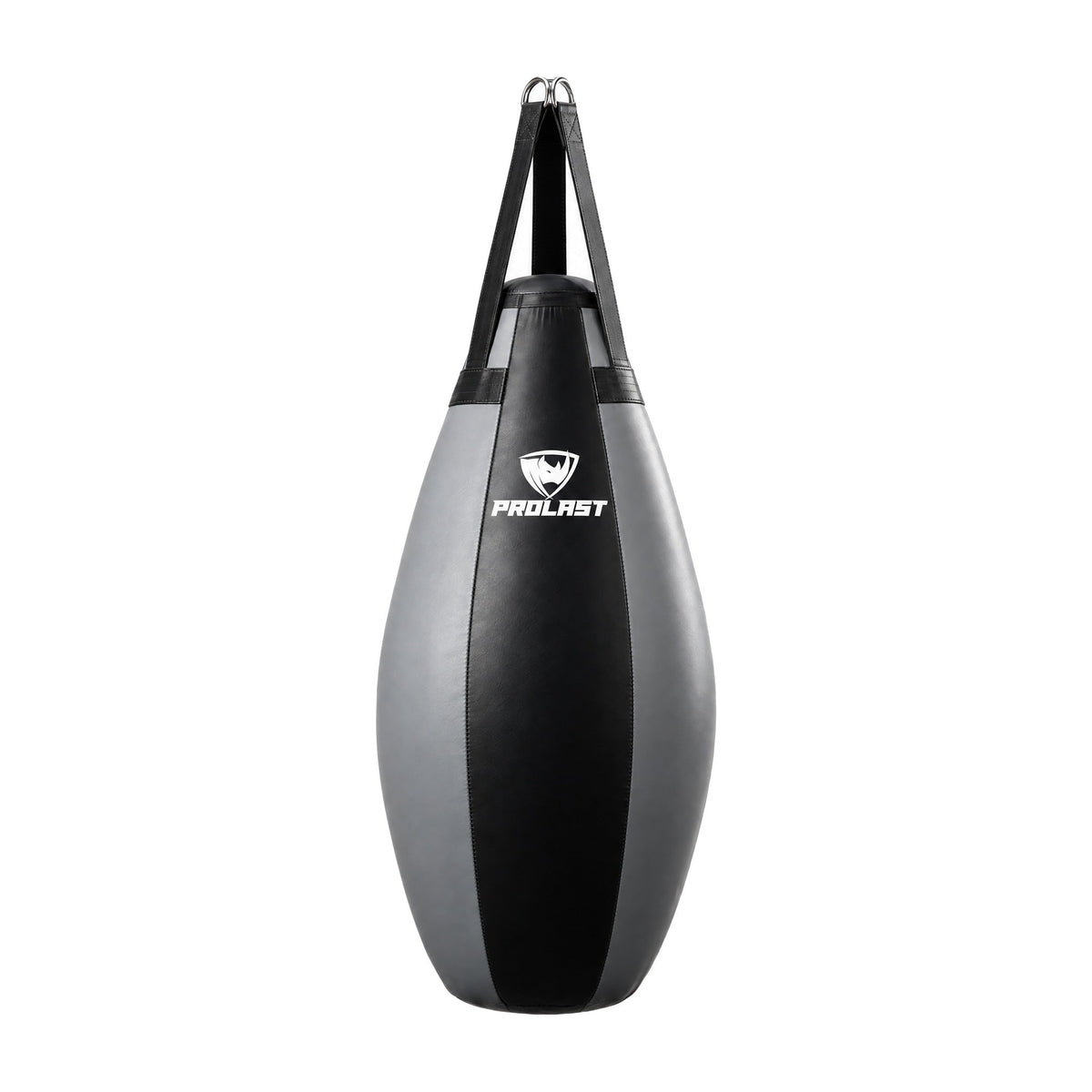 PROLAST black and gray teardrop heavy bag, front