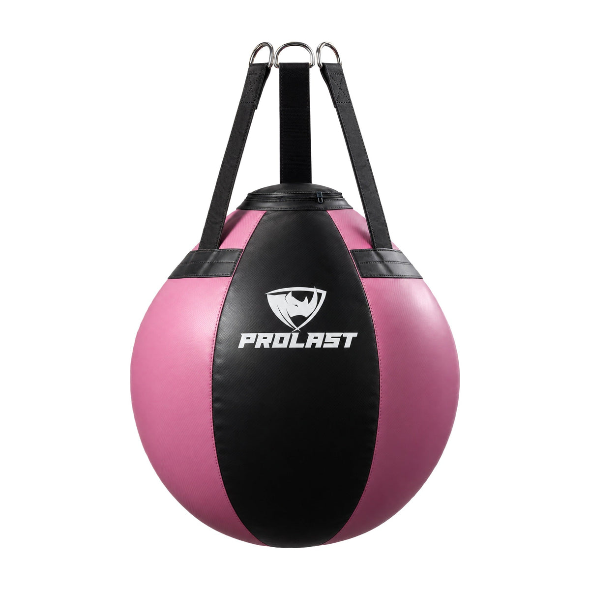PROLAST black and pink wrecking ball heavy bag, front
