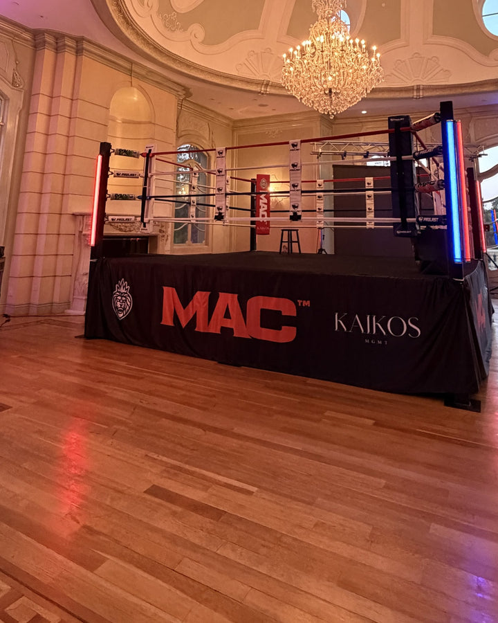 Boxing ring, ballroom