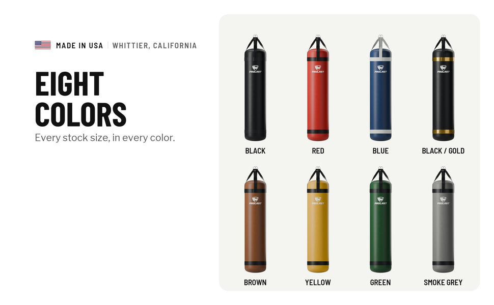 Eight colors: black, red, blue, black and gold, brown, yellow, green and smoke grey