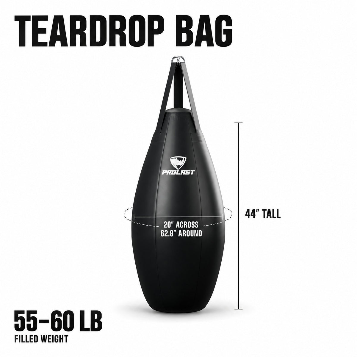 PROLAST teardrop bag dimensions