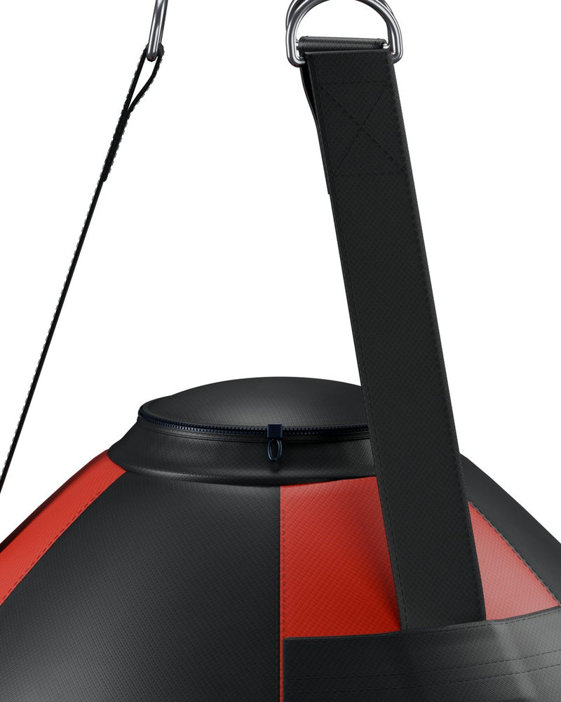The straps and D-rings on top of a PROLAST wrecking ball